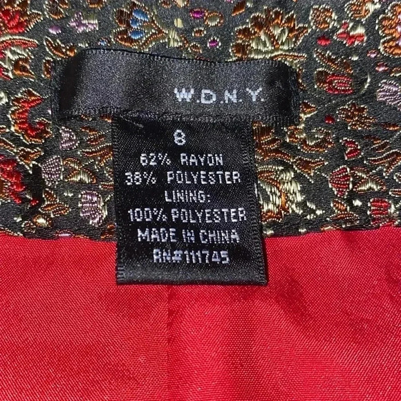 WDNY satin brocade pencil skirt - Picture 8 of 9